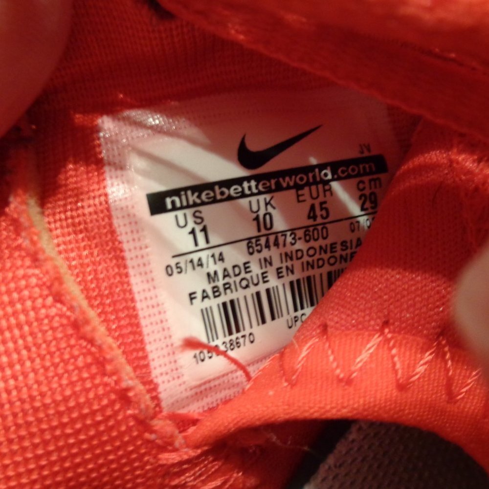 NIKE Men's Kaishi Running Shoes Size 11 654473-600 - Picture 12 of 12